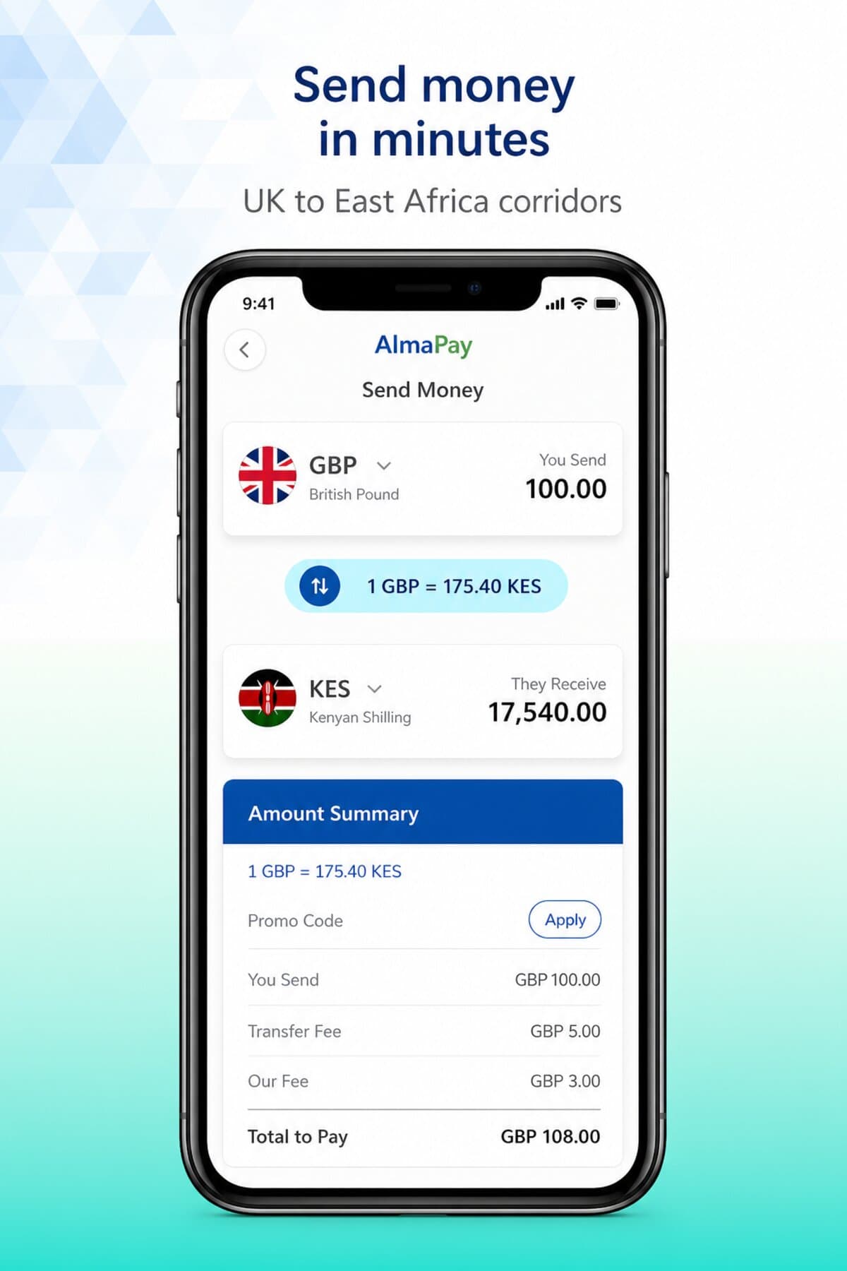 AlmaPay Backend app screen